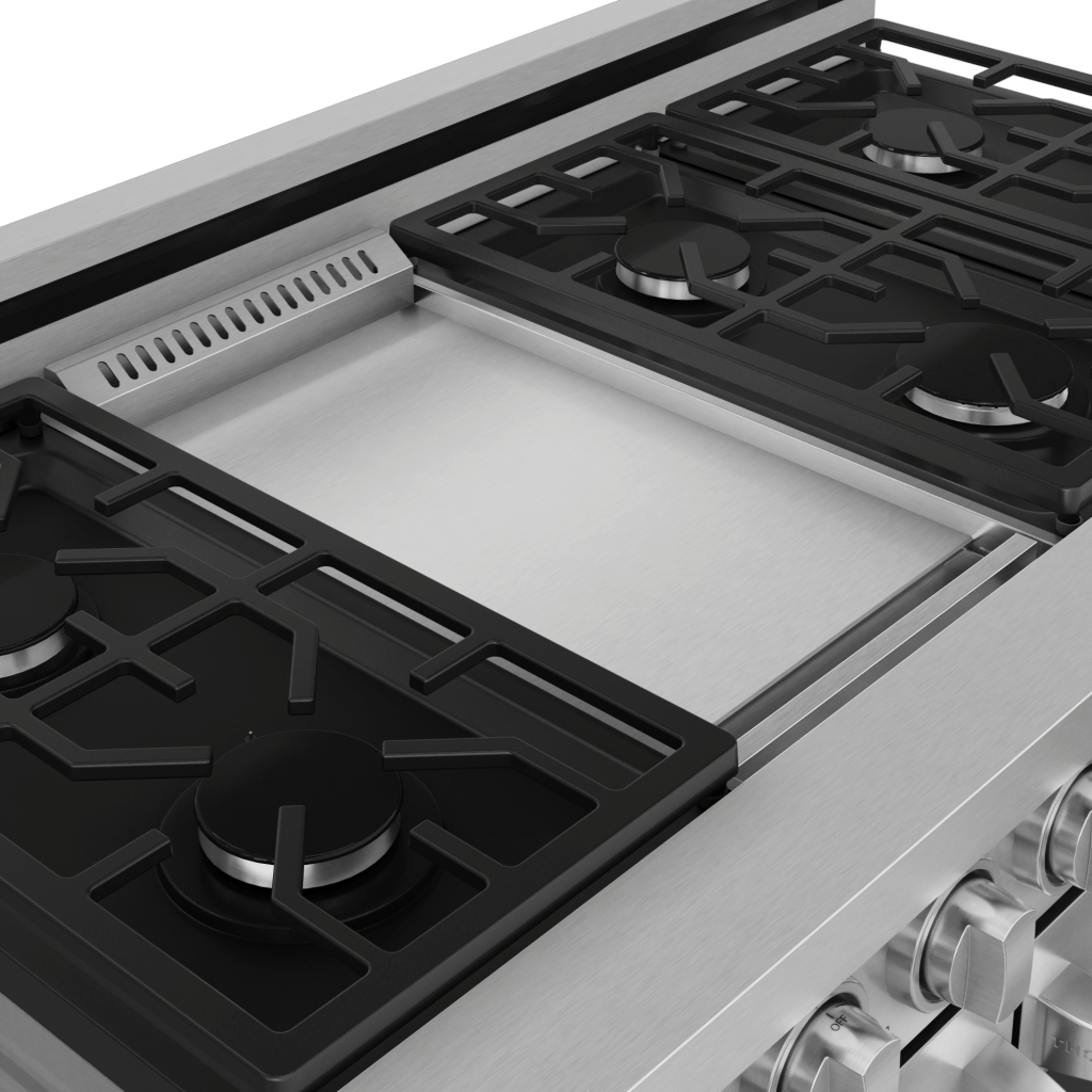 THOR KITCHEN RSG48ELP 48 Inch Professional Lp Range With Tilt Panel Touch Control In STAI...