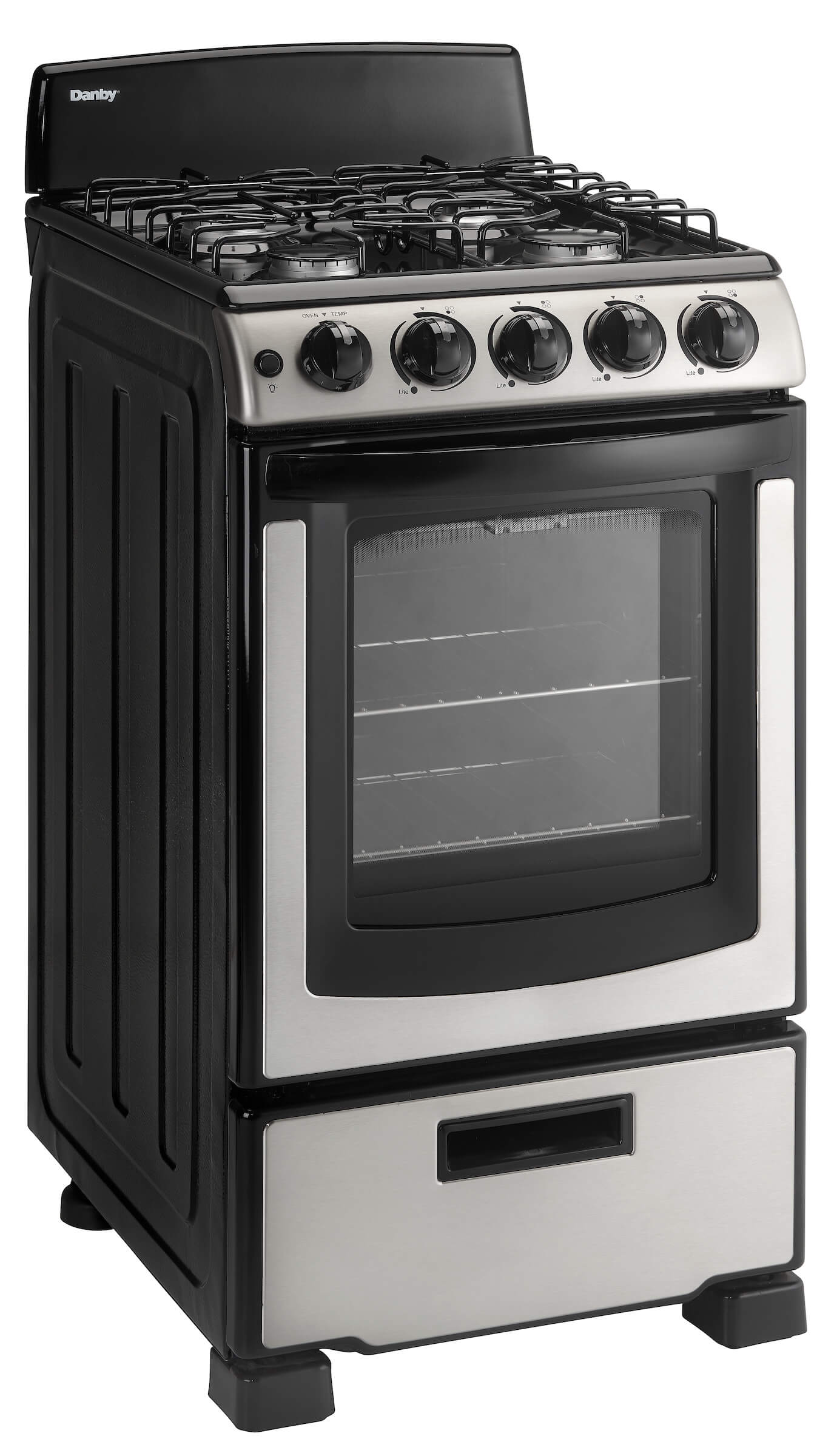 DANBY DR203BSSGLP Danby 20"" Wide Gas Range In Stainless Steel