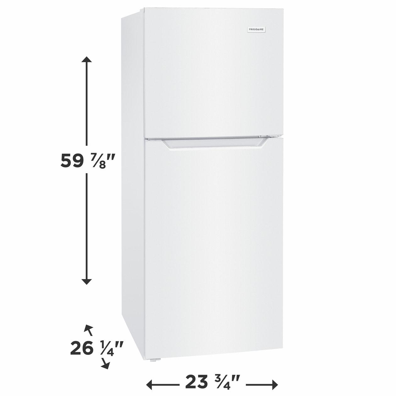 FRIGIDAIRE FFET1022UW 10.1 Cu. Ft. Top Freezer Apartment-size Refrigerator