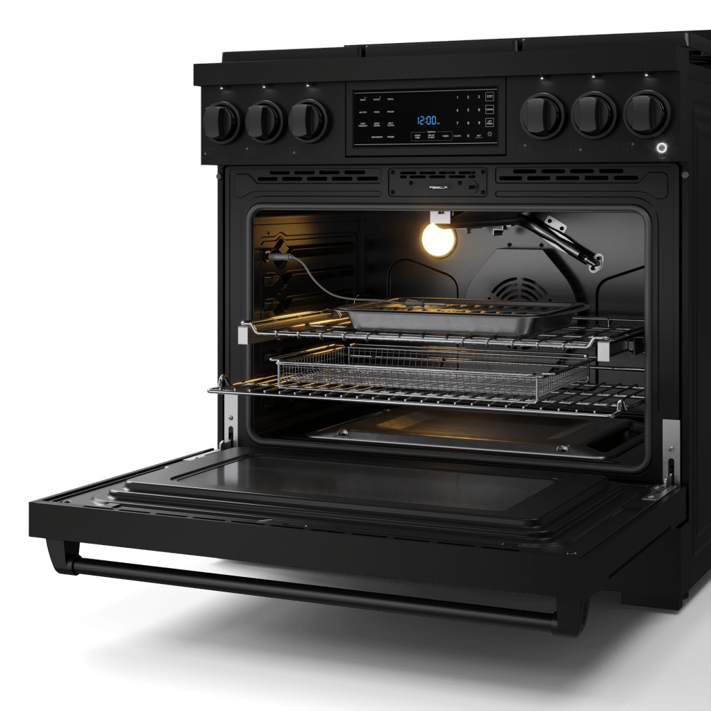 THOR KITCHEN RSG36BLP 36 Inch Professional Lp Range With Tilt Panel Touch Control In BLAC...