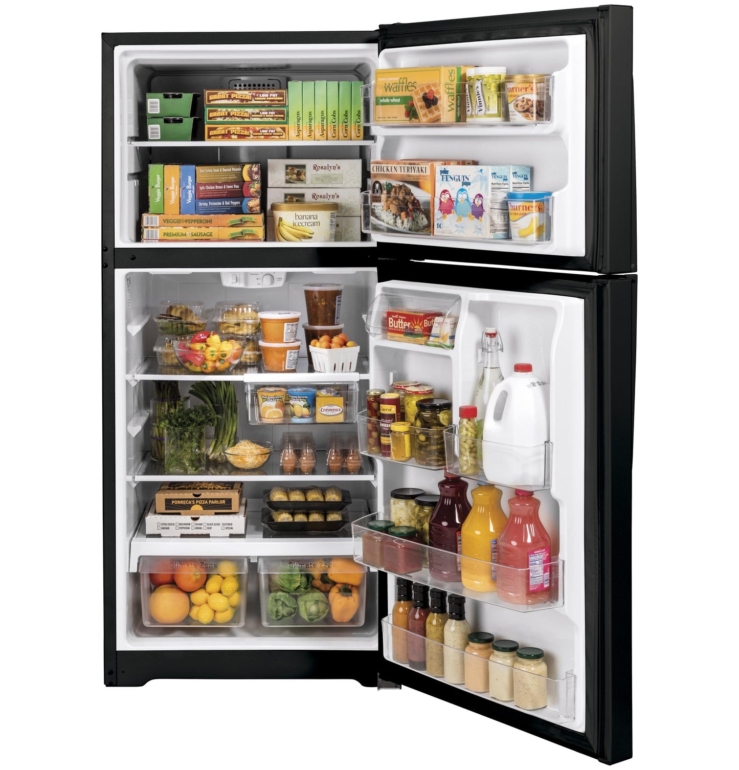 GE APPLIANCES GTS19KGNRBB Ge 19.1 Cu. Ft. Top-freezer Refrigerator
