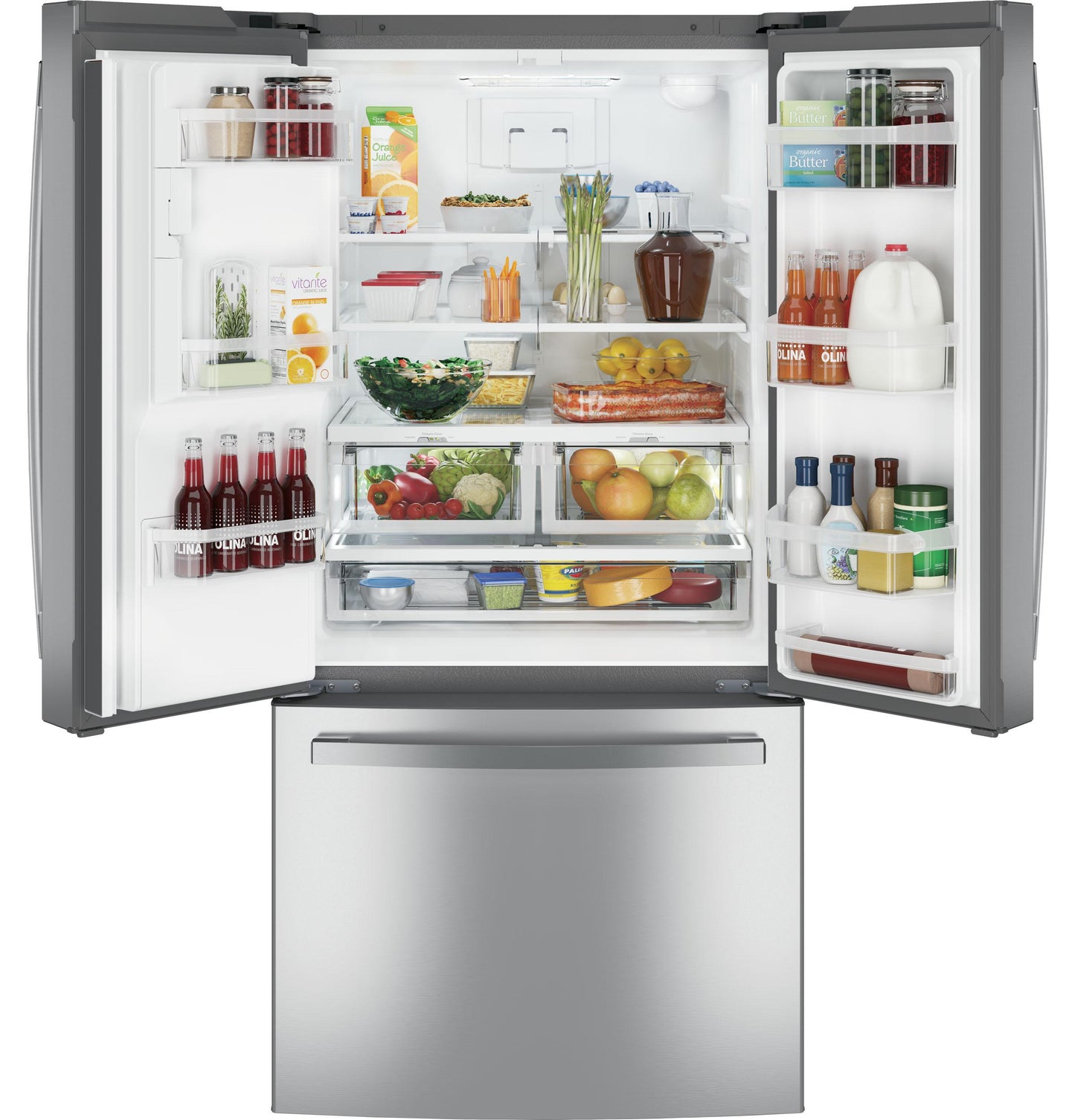 GE APPLIANCES GFE24JYKFS Ge Energy Star 23.6 Cu. Ft. French-door Refrigerator