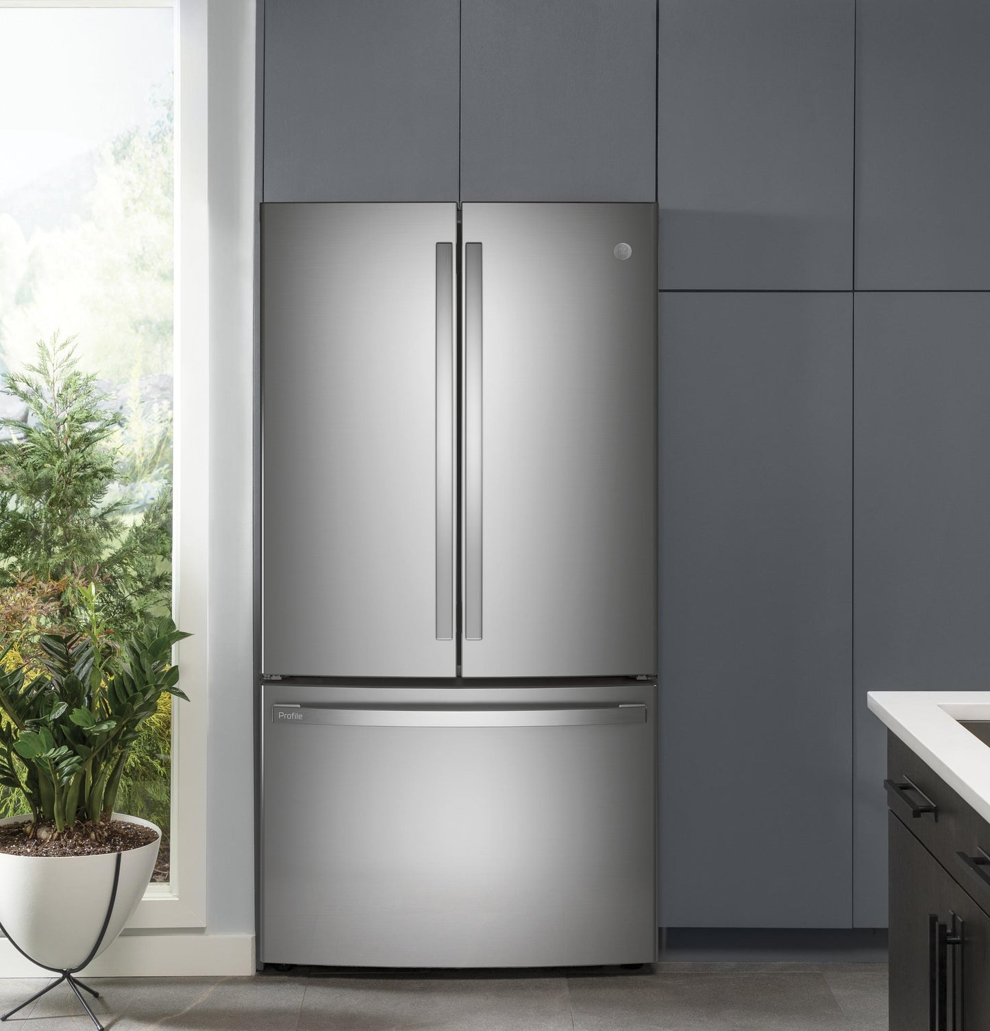 GE APPLIANCES PWE23KYNFS GE Profile Energy Star 23.1 Cu. Ft. Counter-depth FRENCH-DOO...