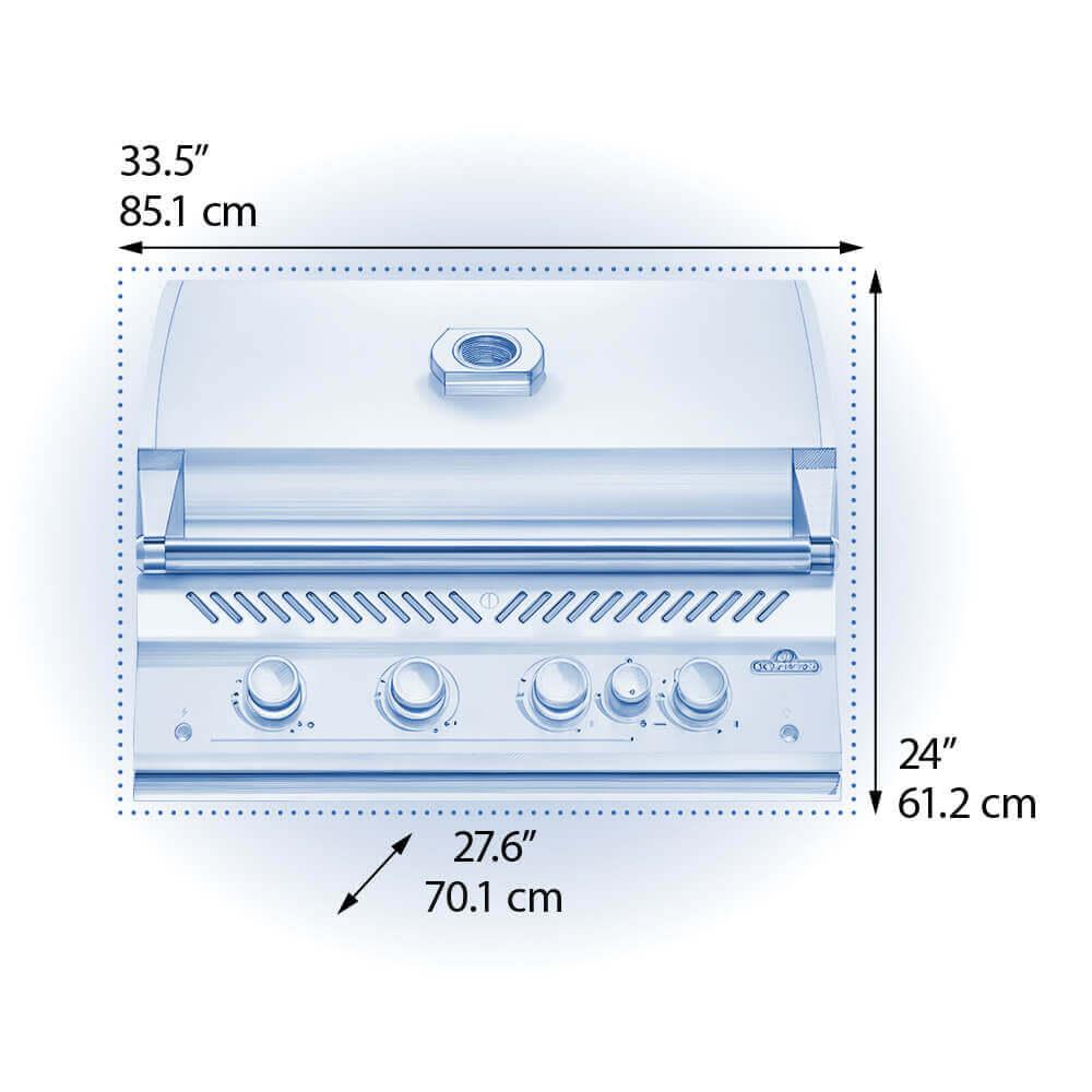 NAPOLEON BBQ BIG32RBPSS1 Built-in 700 Series 32 With Infrared Rear Burner , Propane, STAINLE...
