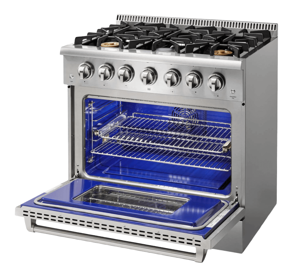 THOR KITCHEN HRG3618U Hrg3618u 36"" Pro-style 6 Stainless Steel Burner Gas Range