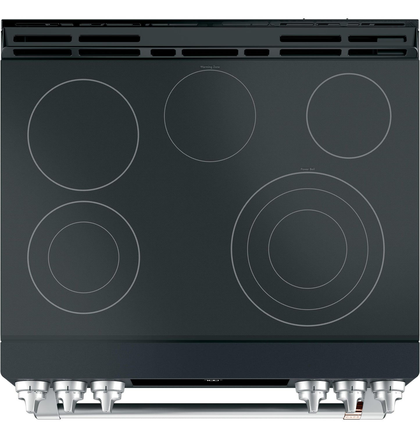 CAFE CES700P3MD1 Cafe 30"" Slide-in Front Control Radiant and Convection Range ...