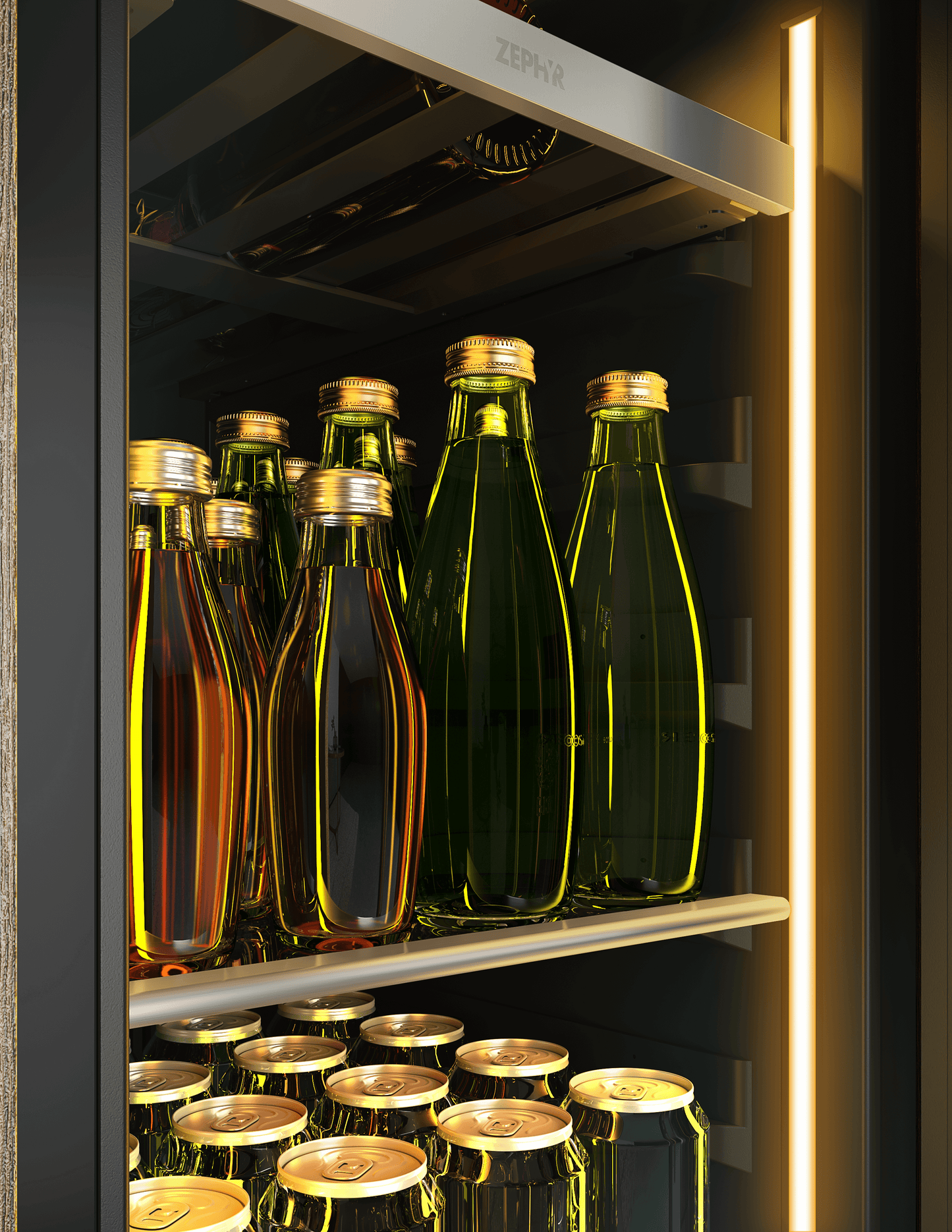 ZEPHYR PRB15C01CG Zephyr 15"" Single Zone Beverage Cooler