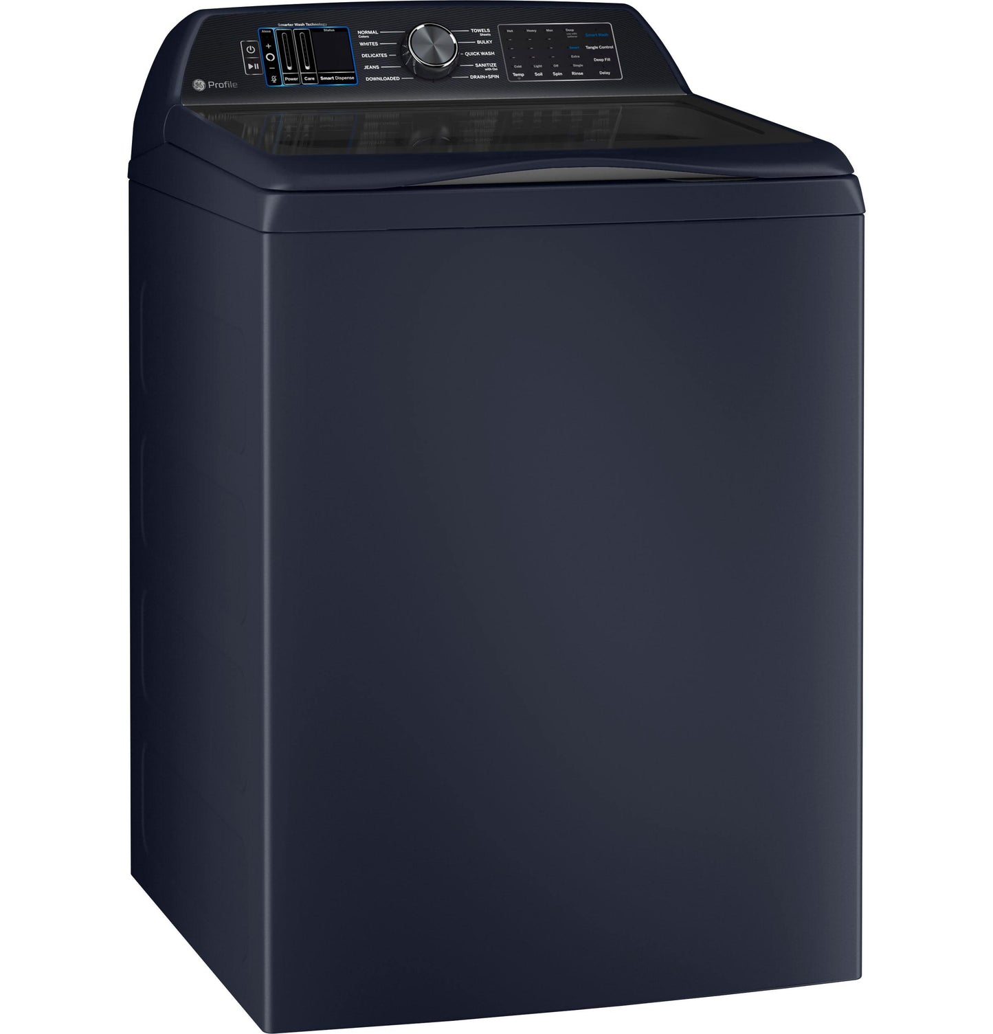 GE APPLIANCES PTW905BPTRS GE Profile 5.3 Cu. Ft. Capacity Washer With Smarter Wash TECHNO...