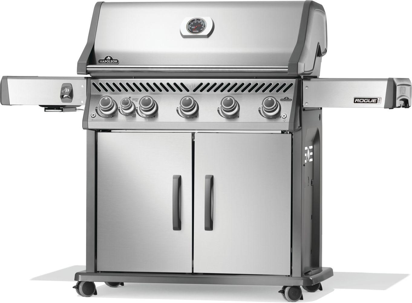 NAPOLEON BBQ RP625SIBNSS2 Rogue Pro 625 Sib With Infrared Side Burner , Natural Gas, STAINLES...