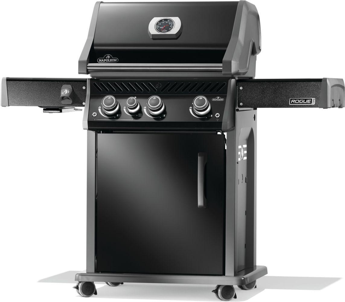 NAPOLEON BBQ RP425SIBNK2 Rogue Pro 425 Sib With Infrared Side Burner , Natural Gas, Black