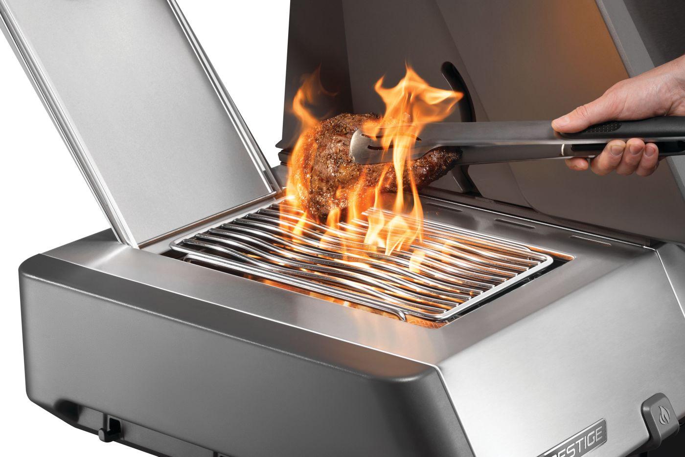 NAPOLEON BBQ P665VRSIBPSS Prestige 665 Rsib With Infrared Side and Rear Burner , Propane, STA...