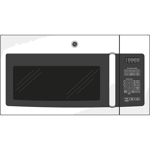 GE APPLIANCES JVM3162RJSS Ge 1.6 Cu. Ft. Over-the-range Microwave Oven