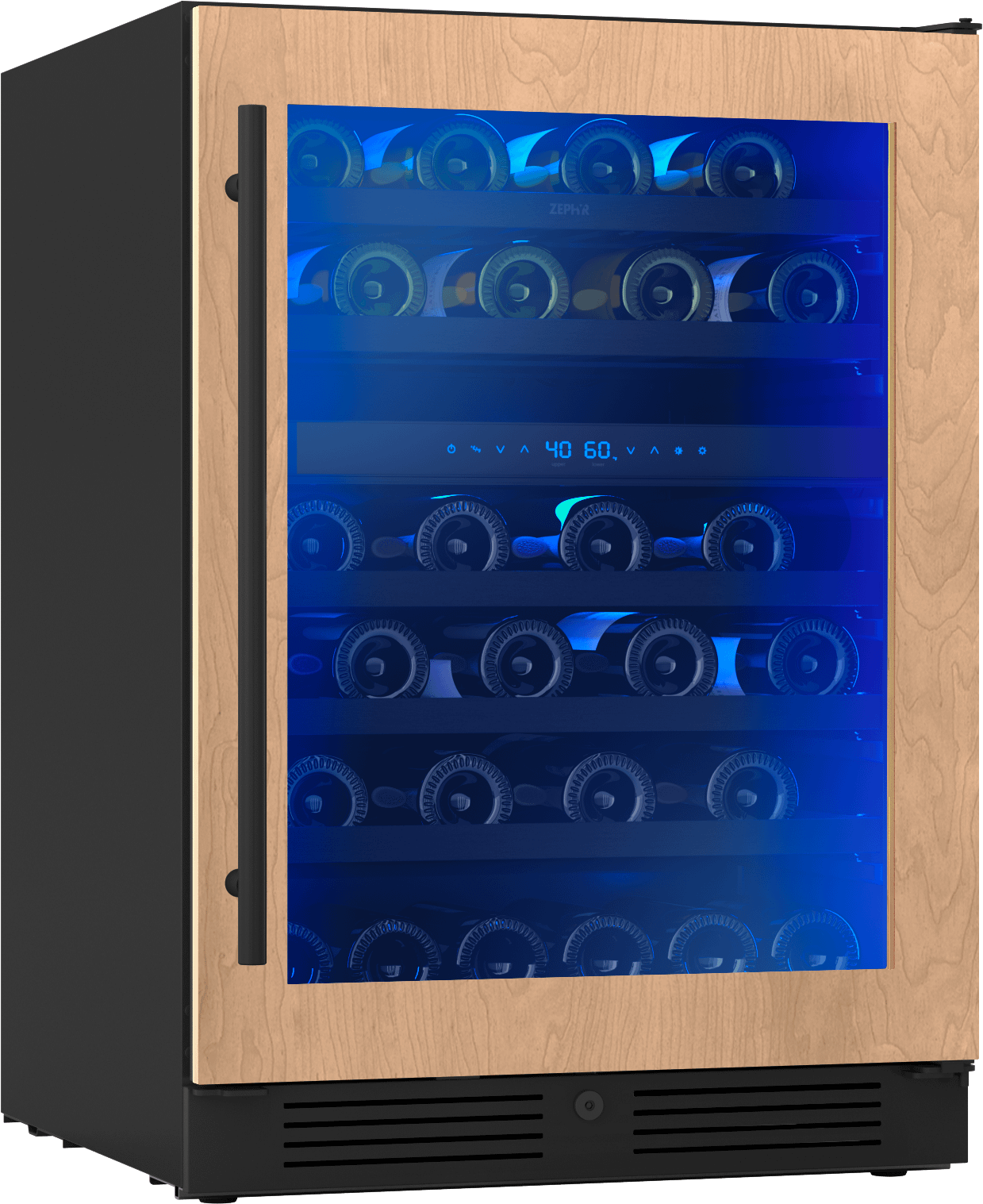 ZEPHYR PRW24C02CPG Zephyr 24"" Panel Ready Dual Zone Wine Cooler