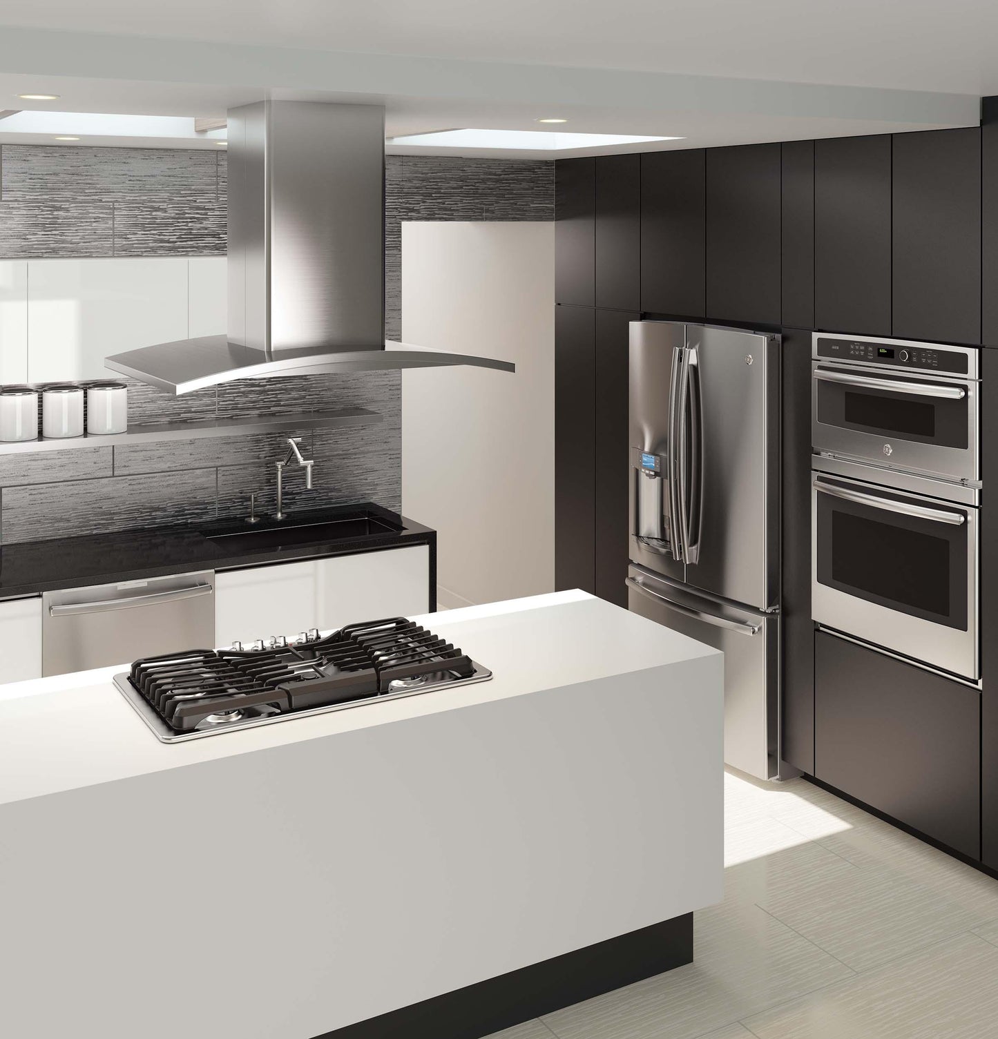 GE APPLIANCES PT9800SHSS GE Profile Series 30 In. Combination Double Wall Oven With CONVECTI...