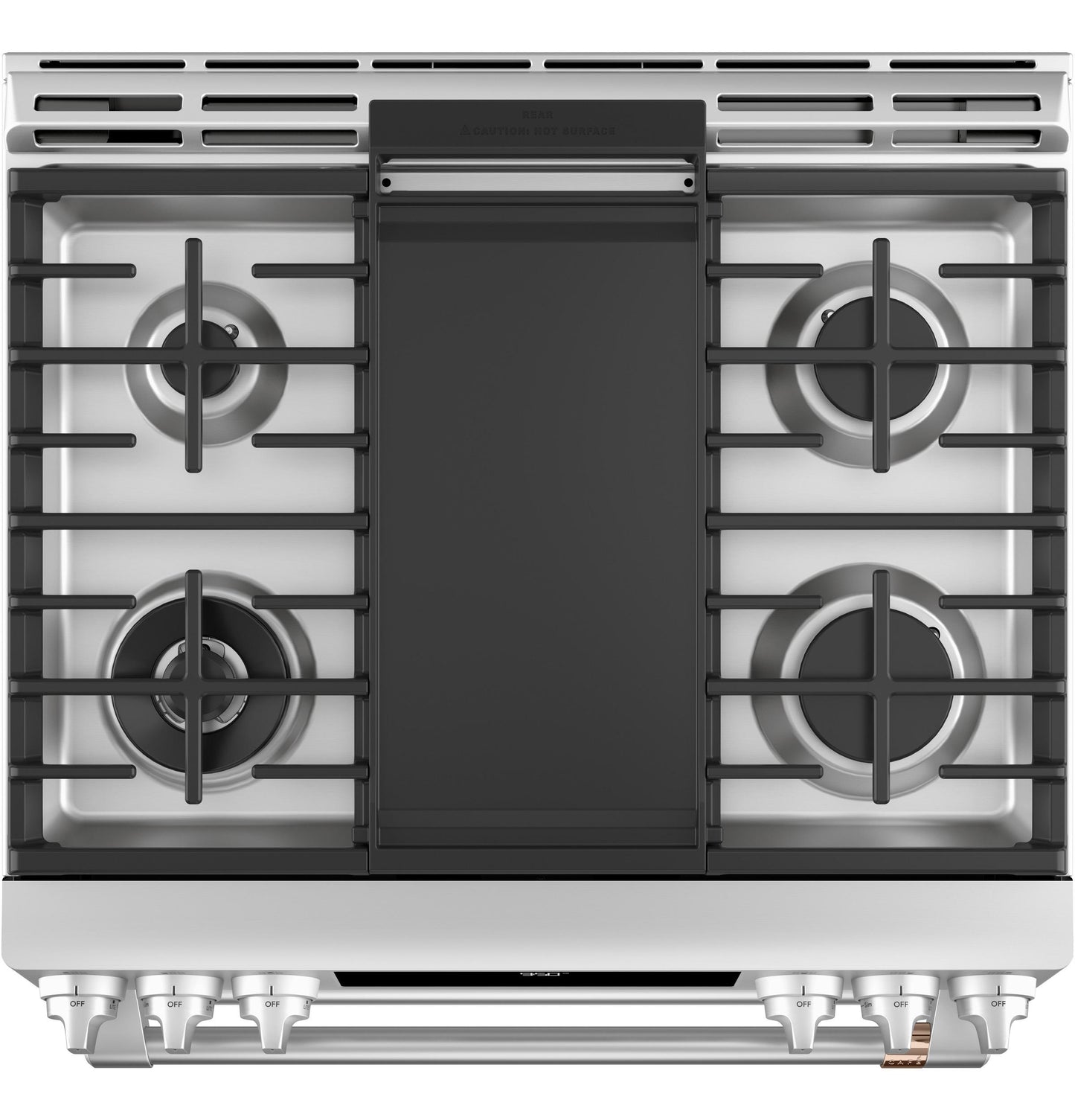 CAFE C2S950P2MS1 Cafe 30"" Slide-in Front Control Dual-fuel Double Oven With CO...