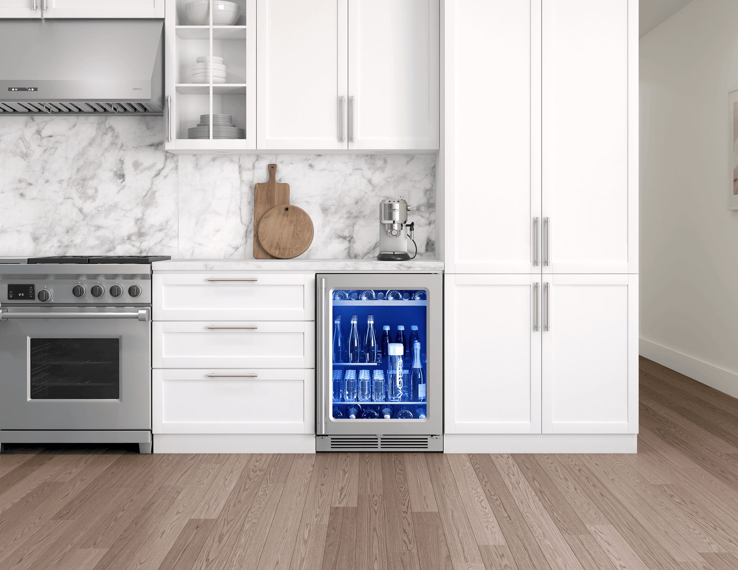 ZEPHYR PRPB24C01BG Zephyr 24"" Pro Single Zone Beverage Cooler