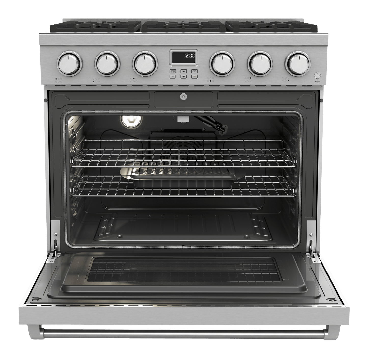 THOR KITCHEN ARG36LP 36 Inch Contemporary Professional Gas Range In Stainless Steel - LI...