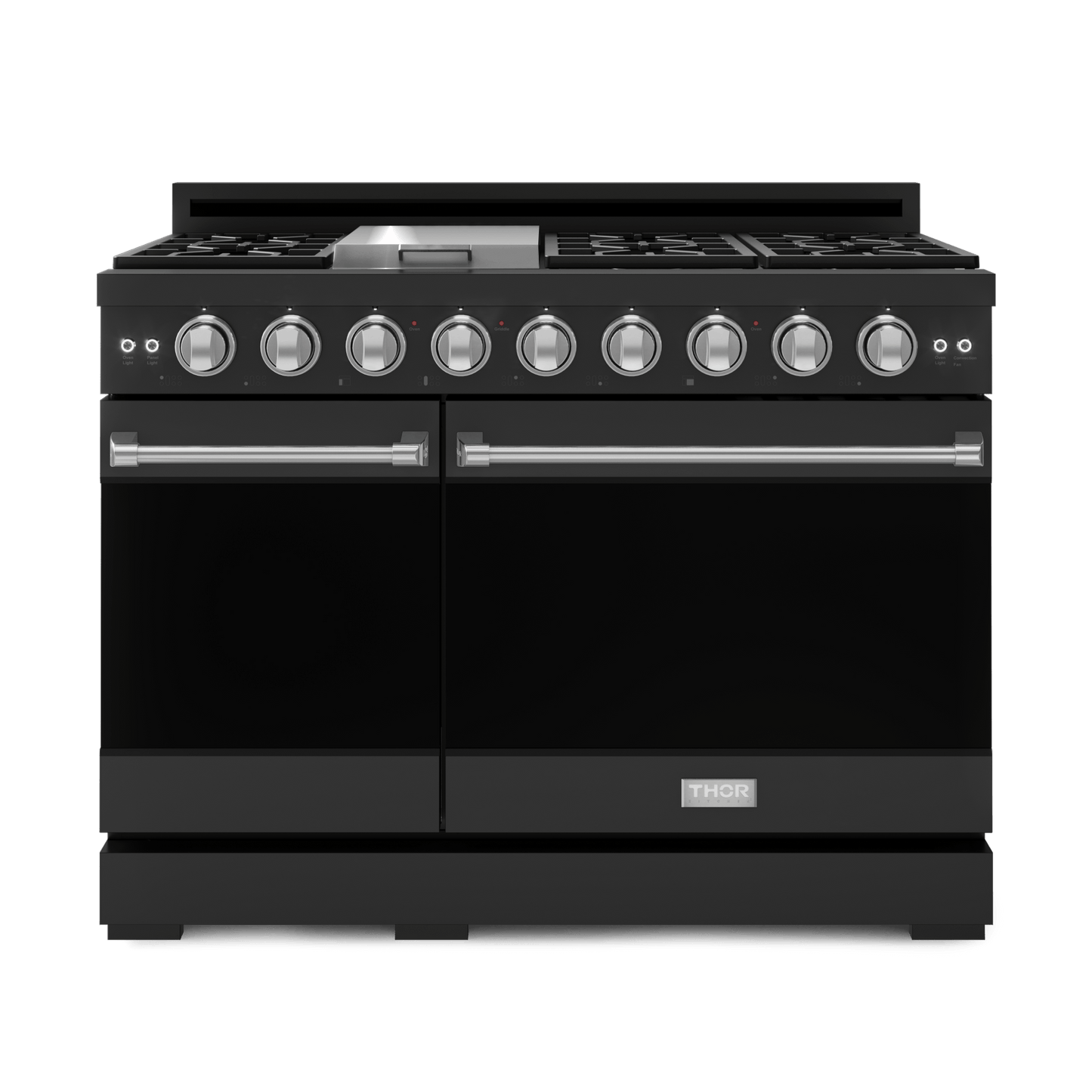 THOR KITCHEN RSG48EBLPSS 48 Inch Professional Lp Range With Tilt Panel Touch Control In BLAC...