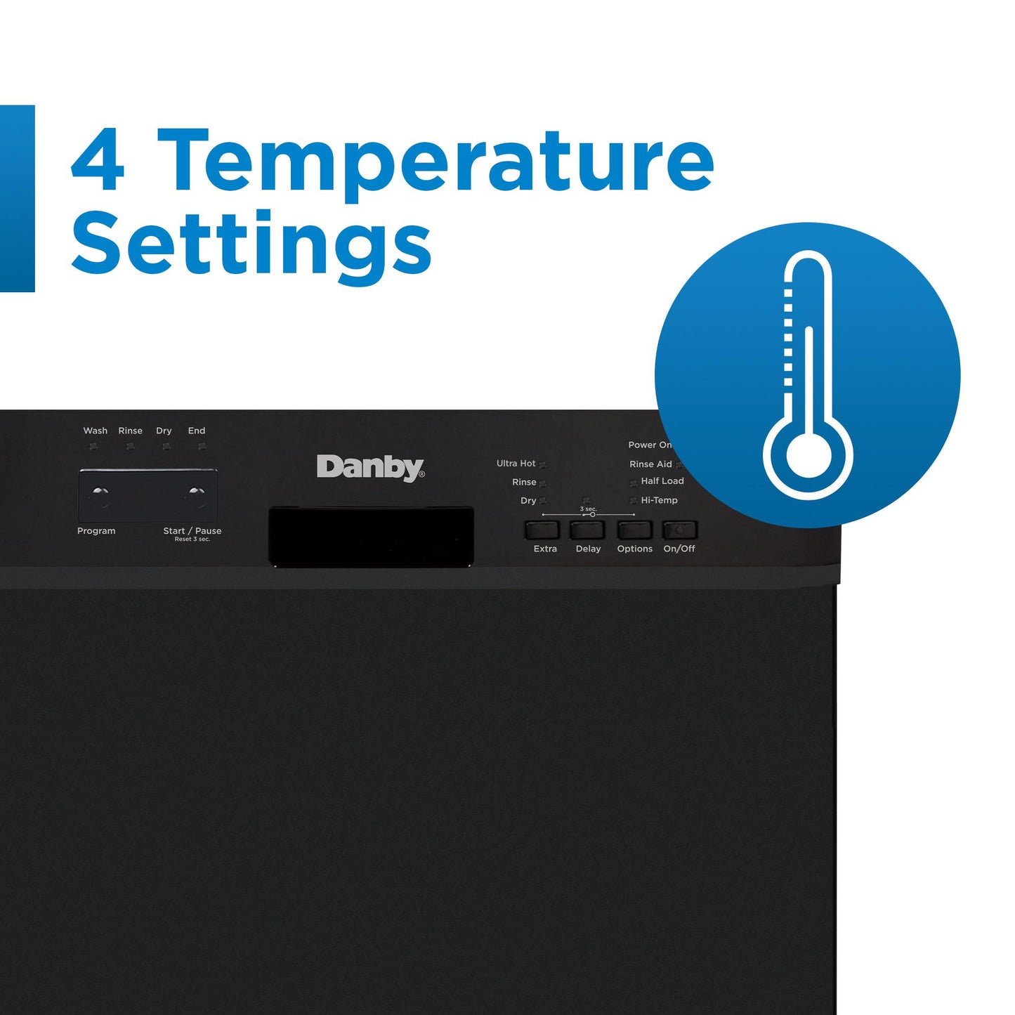 DANBY DDW18D1EB Danby 18"""" Built-in Dishwasher With Front Controls (black)