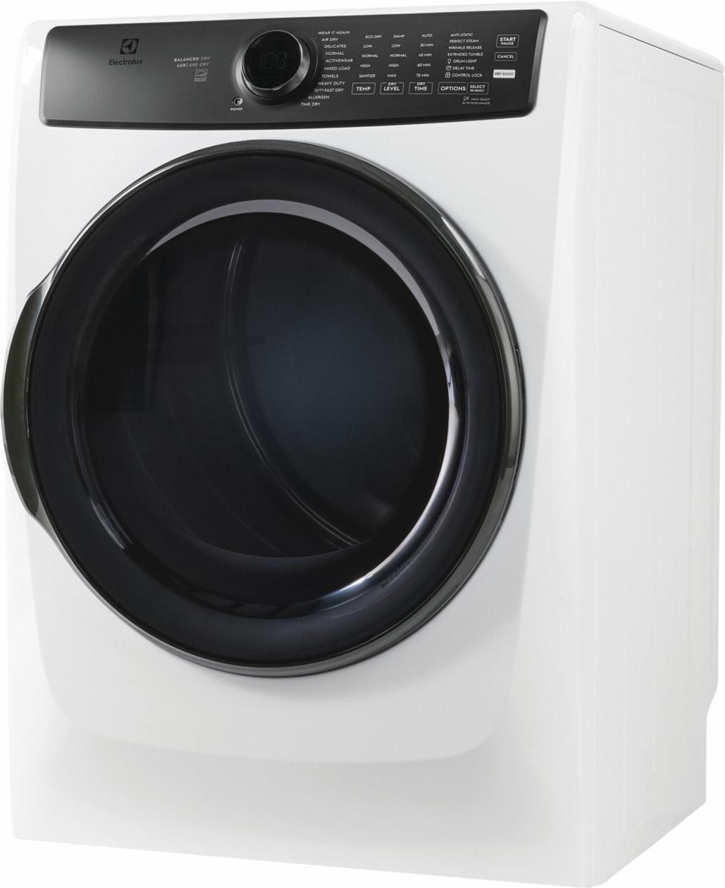 ELECTROLUX ELFG7738AW Electrolux Front Load Perfect Steam Gas Dryer With Luxcare D...