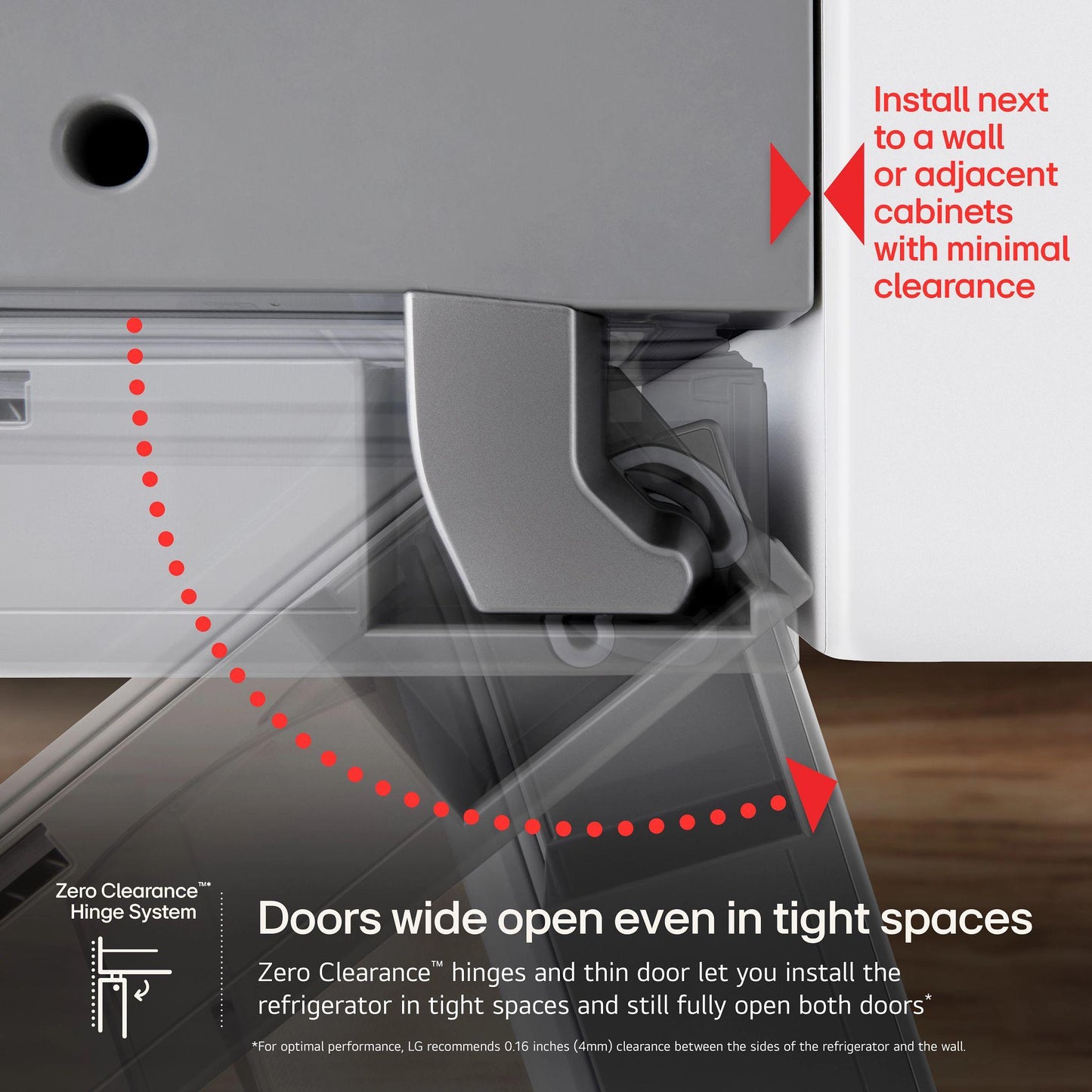 LG LF24Z6530S LG Counter-depth Max With Zero Clearance 3-door French DOOR...