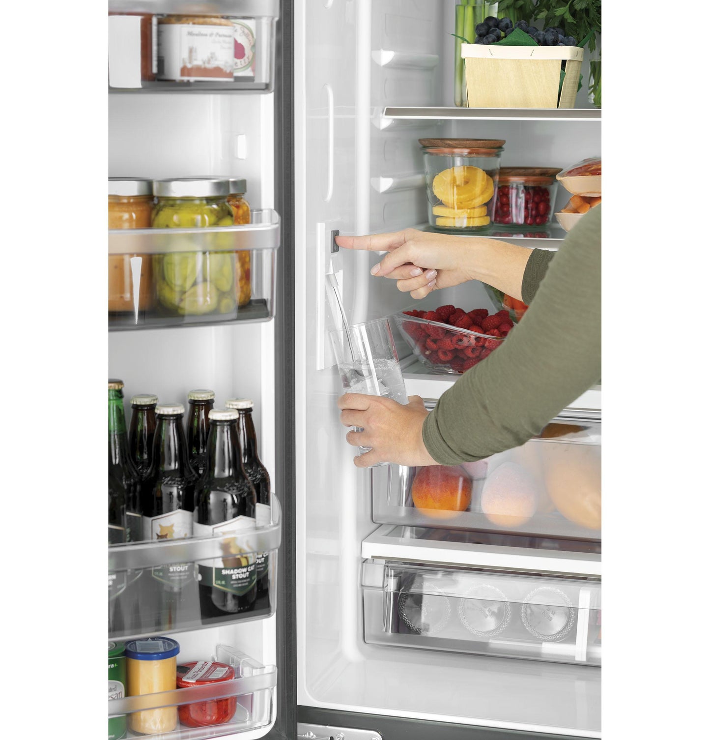 CAFE CWE19SP3ND1 Cafe Energy Star 18.6 Cu. Ft. Counter-depth French-door R...