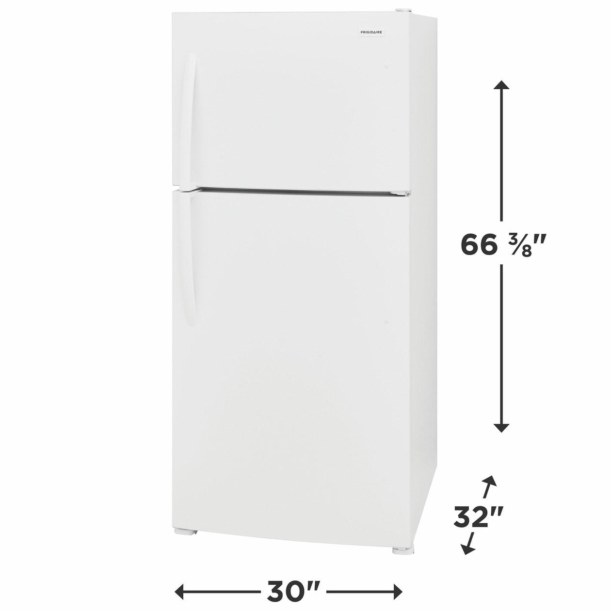 FRIGIDAIRE FFHT2022AW Frigidaire 20.0 Cu. Ft. Top Freezer Refrigerator