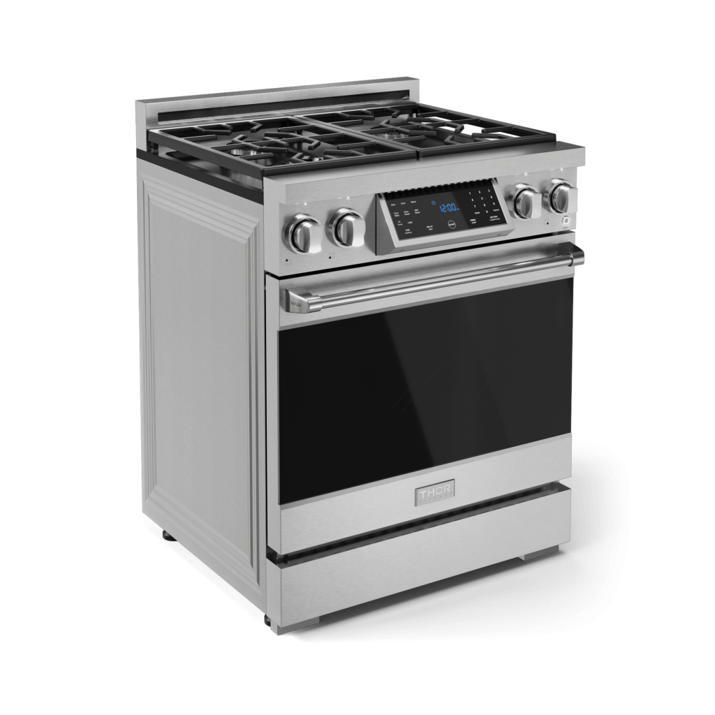THOR KITCHEN RSG30 30 Inch Professional Gas Range With Tilt Panel Touch Control In STA...