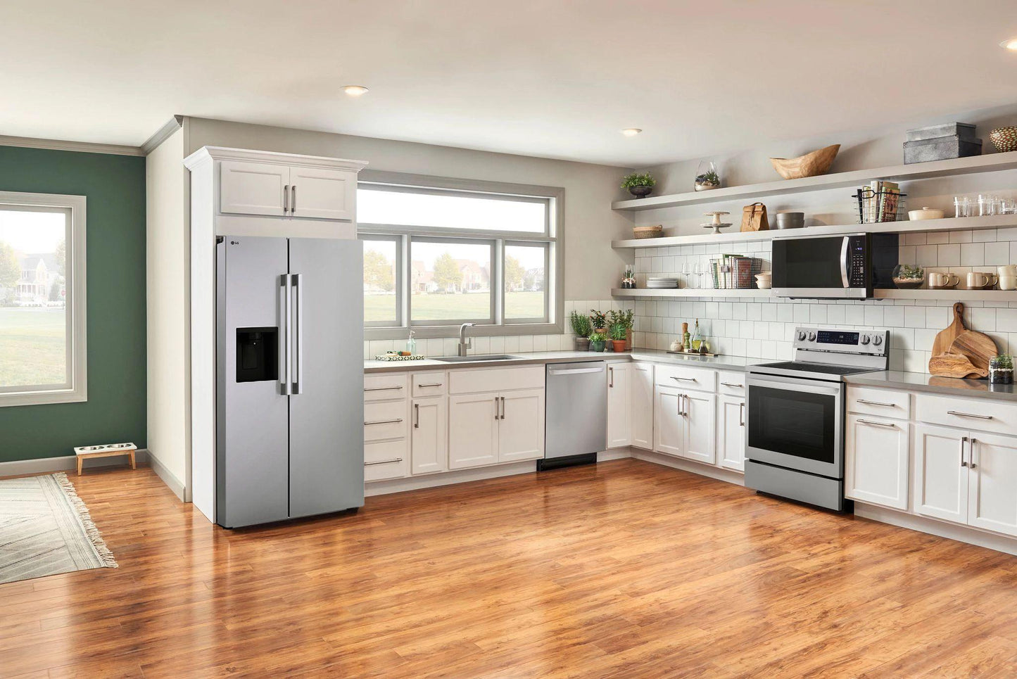 LG LS27T3230S 27 Cu. Ft. Standard-depth, Side-by-side Refrigerator, With Ice and ...