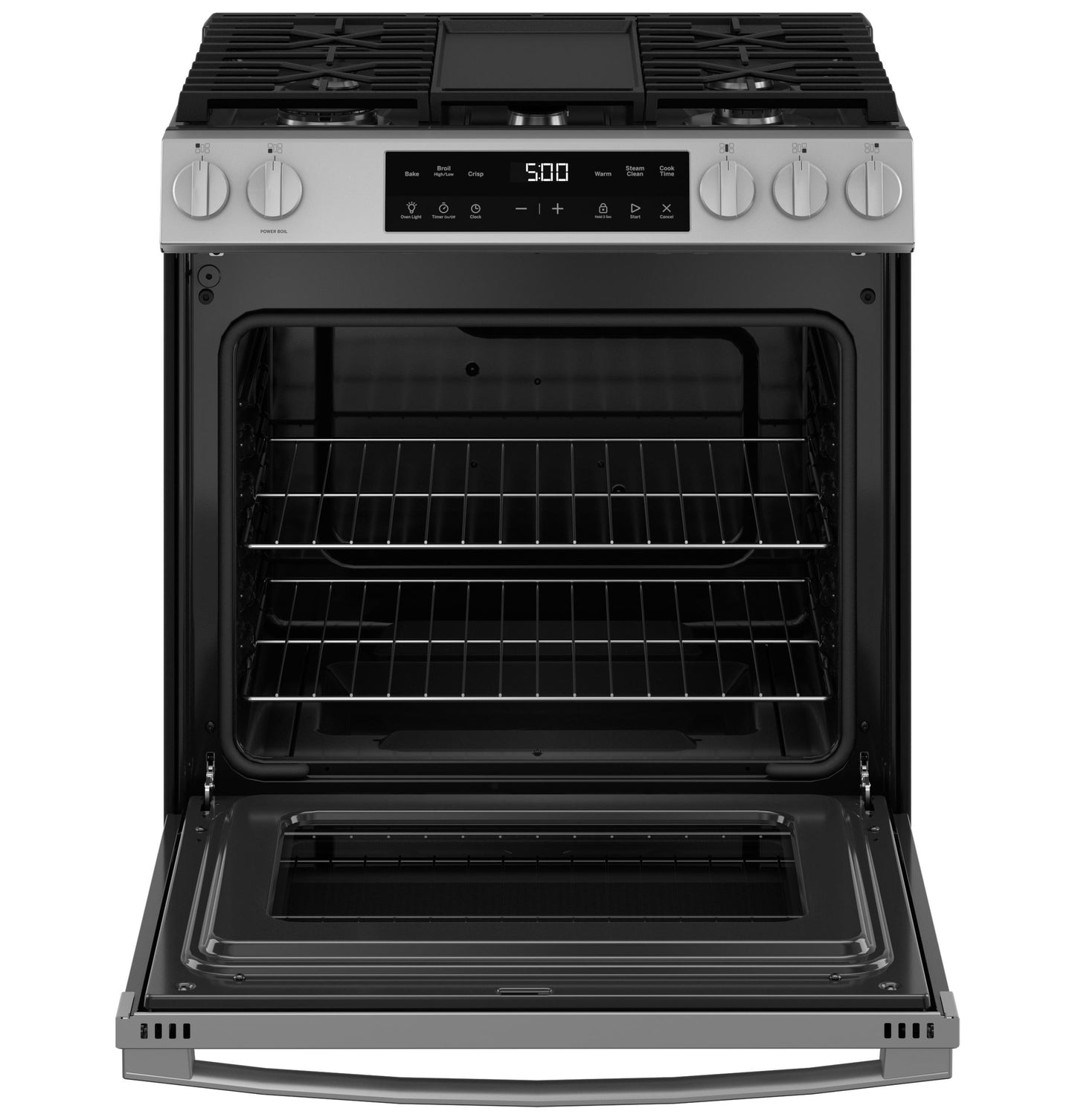 GE APPLIANCES GGS500SVSS Ge 30"" Slide-in Front Control Gas Range With Crisp Mode