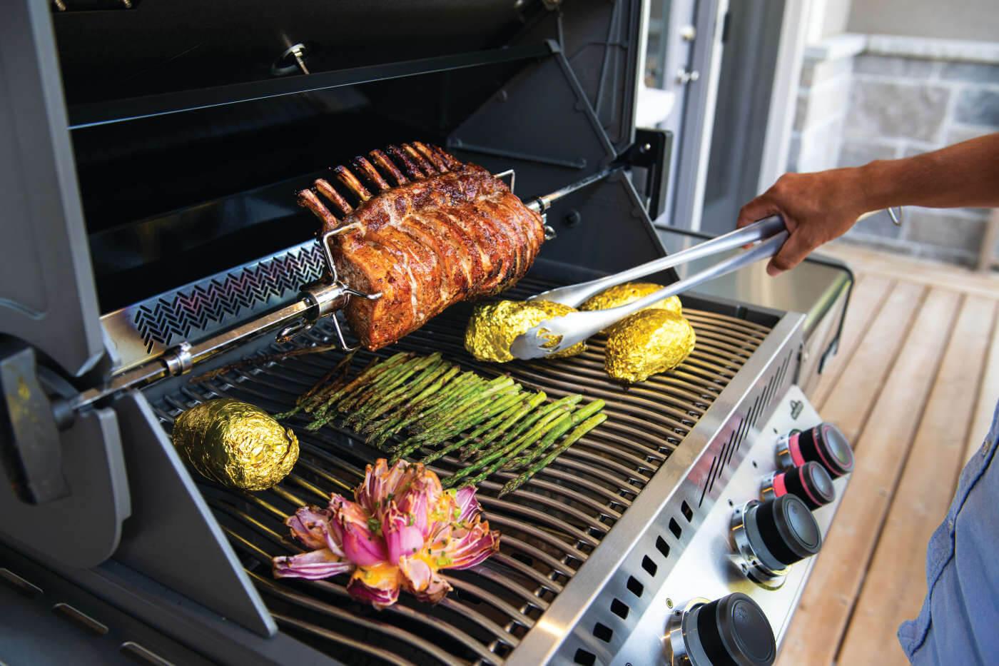 NAPOLEON BBQ P500RSIBPSS3 Prestige 500 Rsib Infrared Side & Rear Burners Stainless Steel , ...