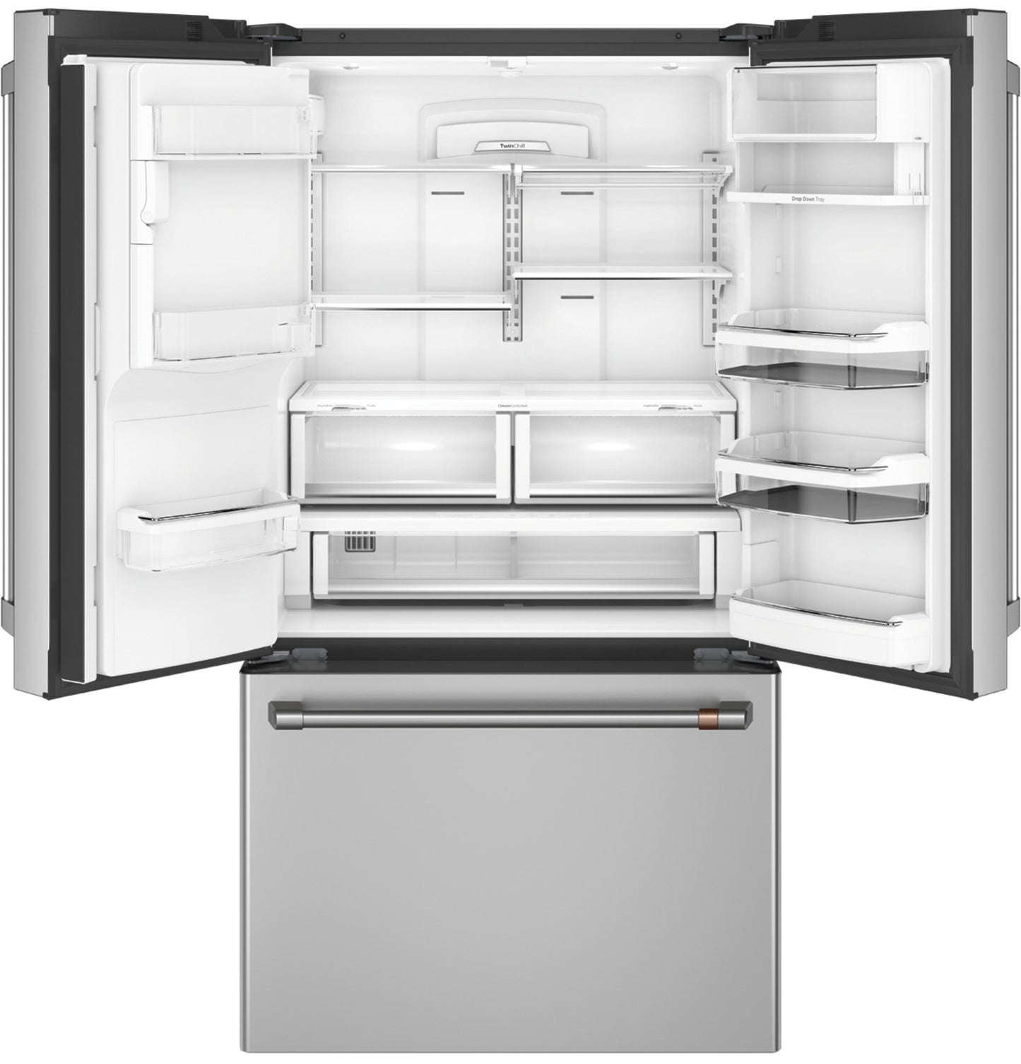 CAFE CYE22TP2MS1 Cafe Energy Star 22.2 Cu. Ft. Counter-depth French-door R...