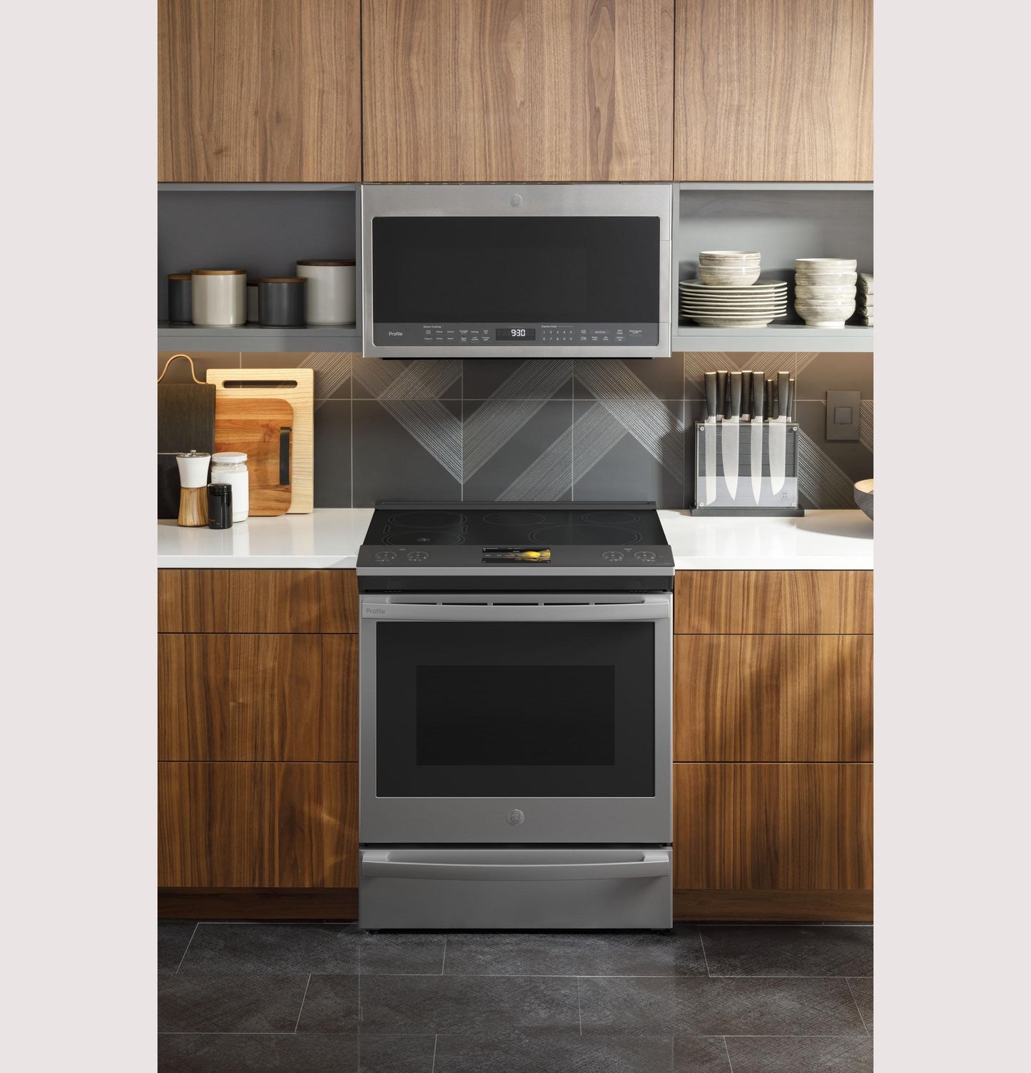 GE APPLIANCES PHS93XYPFS GE Profile 30"" Smart Slide-in Front-control Induction FINGERPRI...