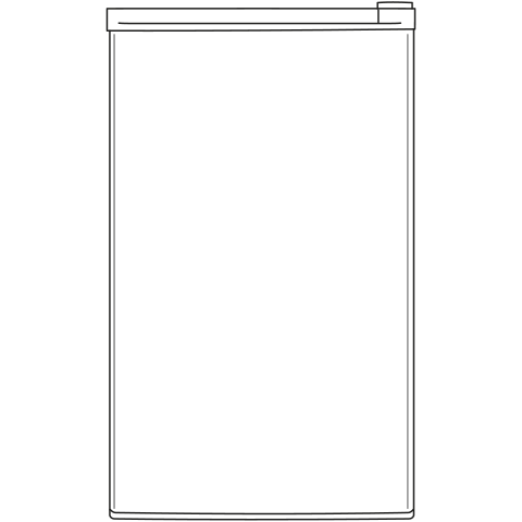 GE APPLIANCES GME04GGKBB Ge Compact Refrigerator
