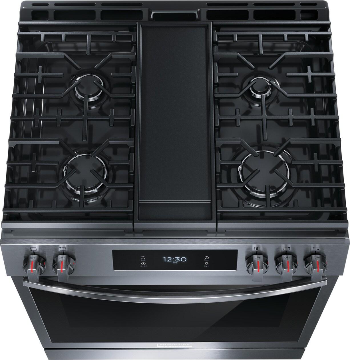 FRIGIDAIRE GCFG3060BD Frigidaire Gallery 30"" Front Control Gas Range With Total Convection