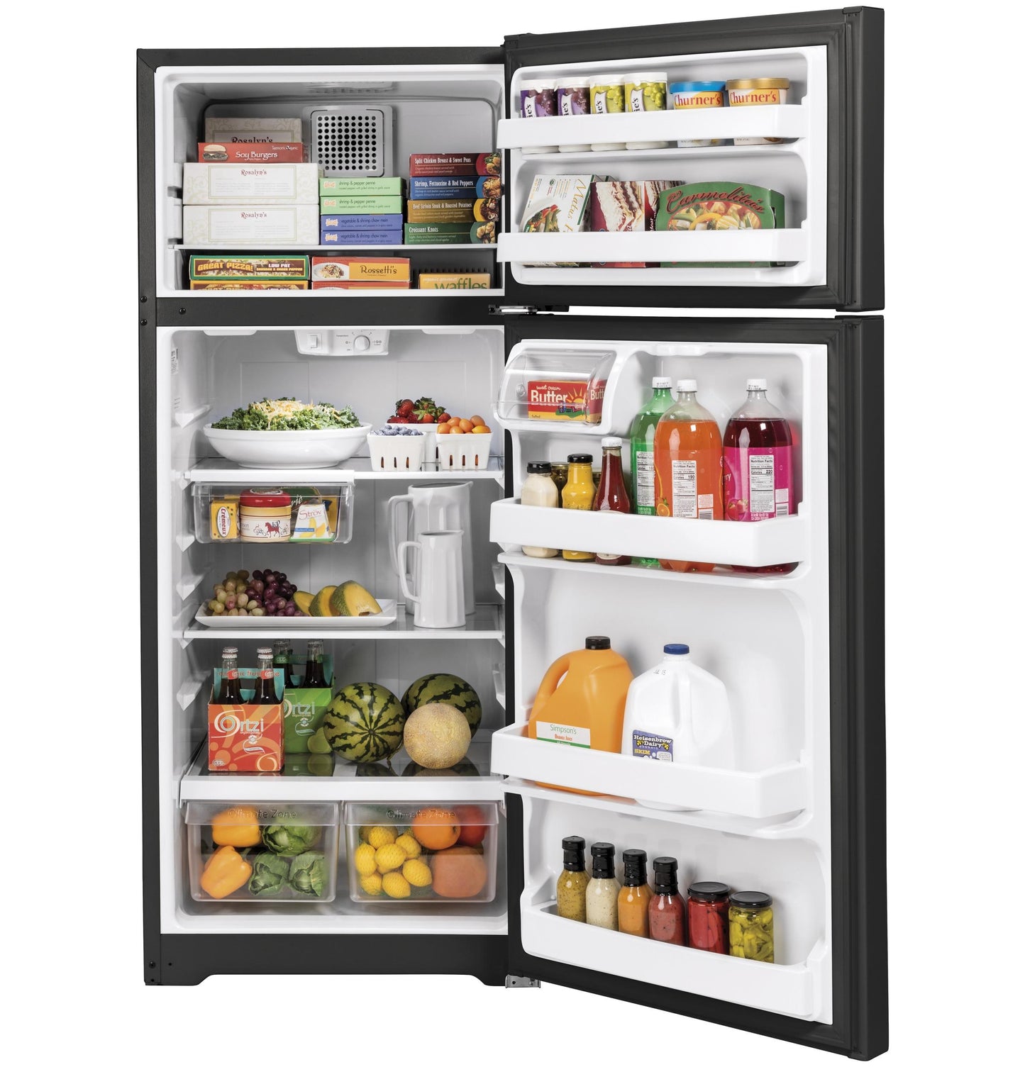 GE APPLIANCES GTS18HGNRBB Ge 17.5 Cu. Ft. Top-freezer Refrigerator