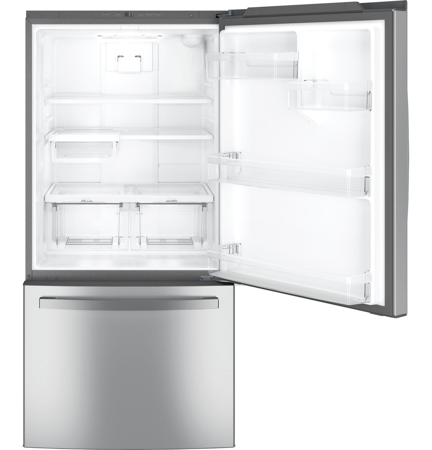 GE APPLIANCES GDE25EYKFS Ge Energy Star 24.8 Cu. Ft. Bottom-freezer Drawer Refrigerator