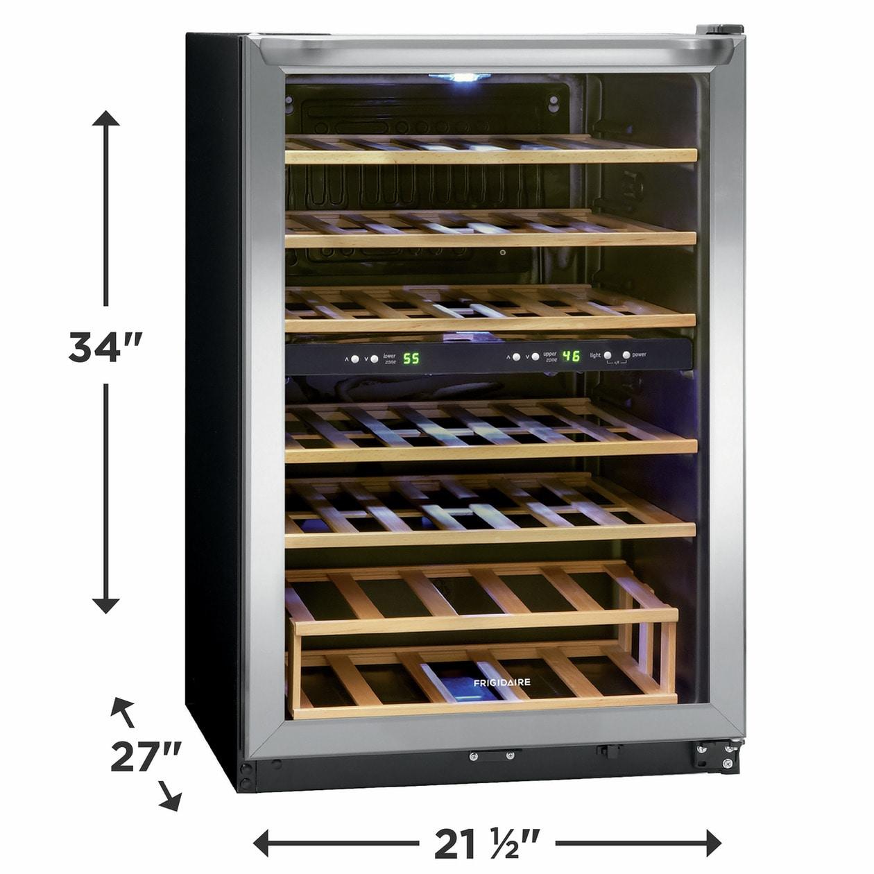 FRIGIDAIRE FRWW4543AS Frigidaire 45 Bottle Two-zone Wine Cooler