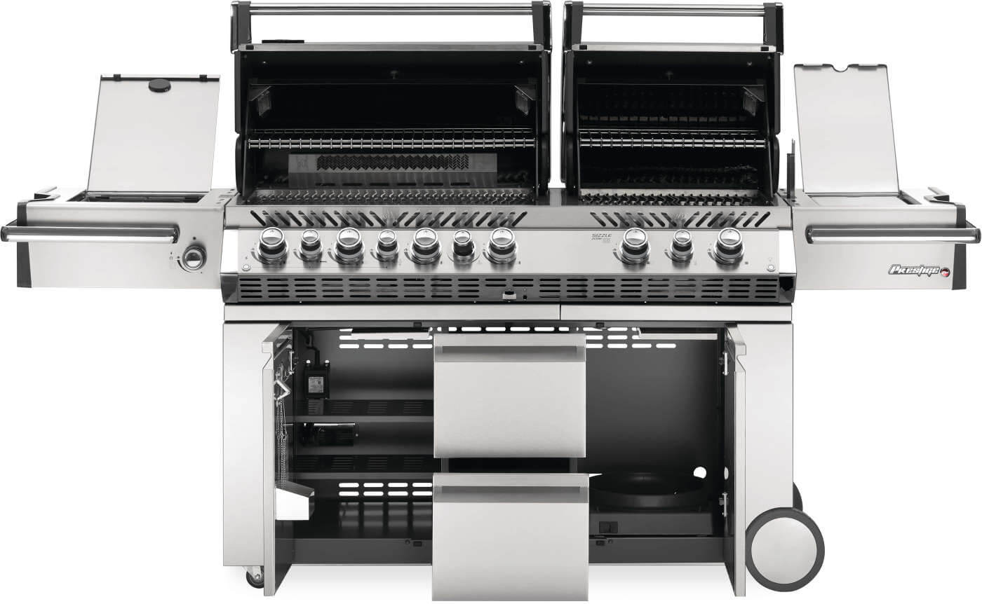 NAPOLEON BBQ PRO825RSBIPSS3 Prestige Pro 825 Rsbi Power Side Burner, Infrared Rear & Bottom BUR...