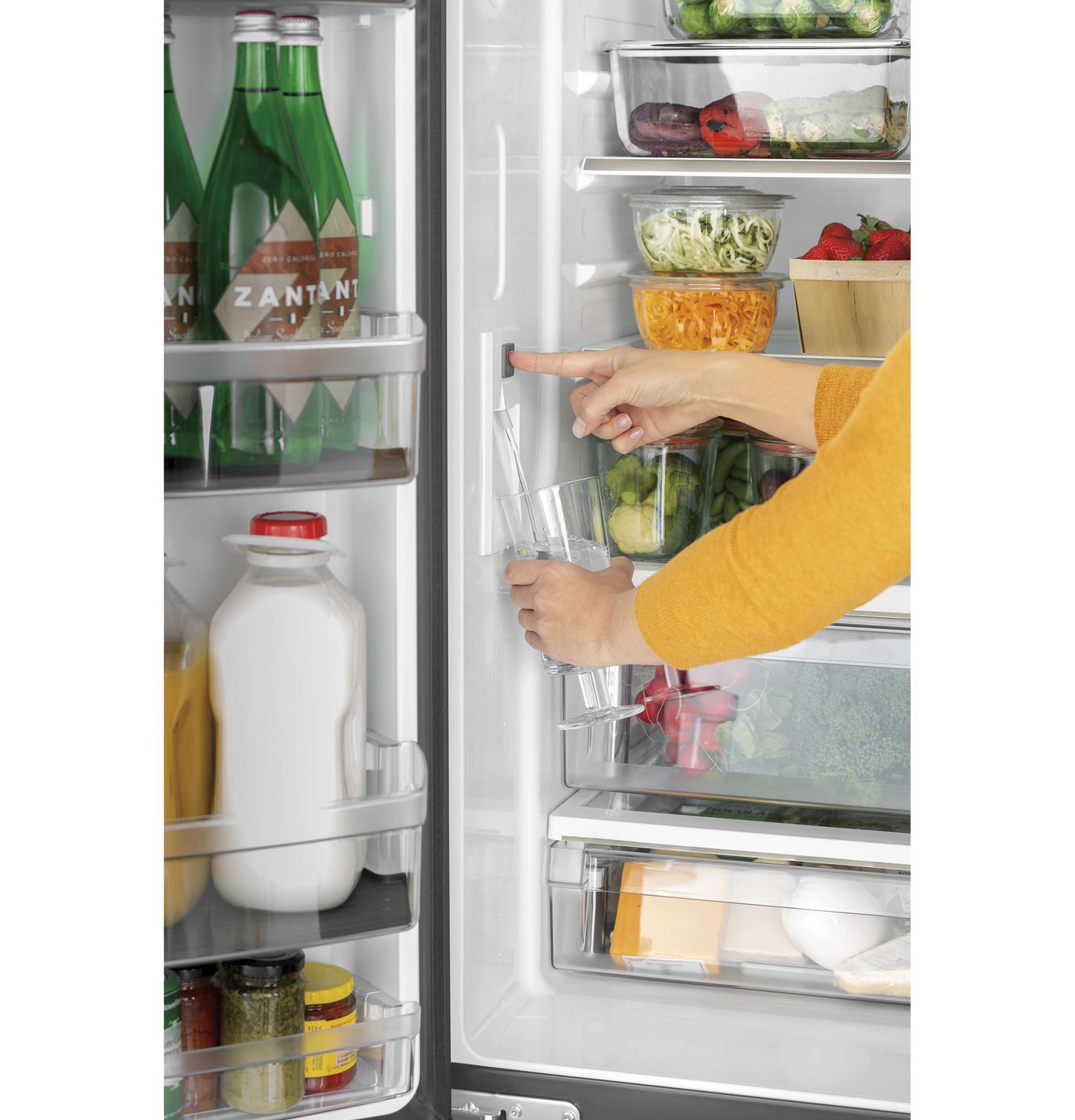 CAFE CWE19SP2NS1 Cafe Energy Star 18.6 Cu. Ft. Counter-depth French-door R...