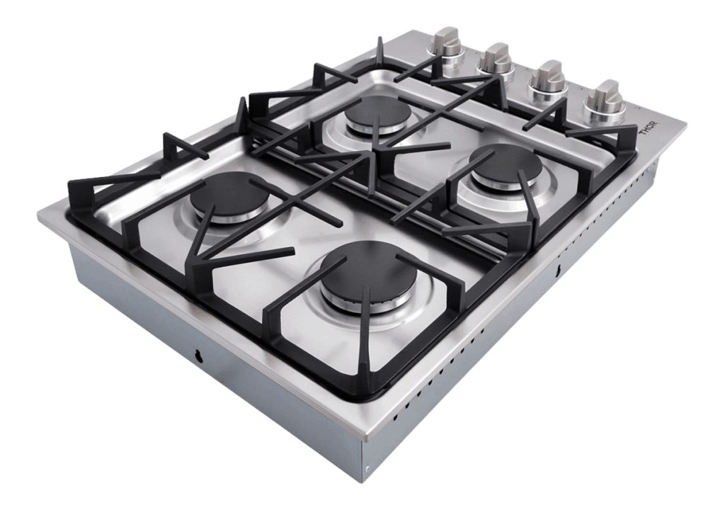 THOR KITCHEN TGC3001 30 Inch Professional Drop-in Gas Cooktop With Four Burners In STAIN...