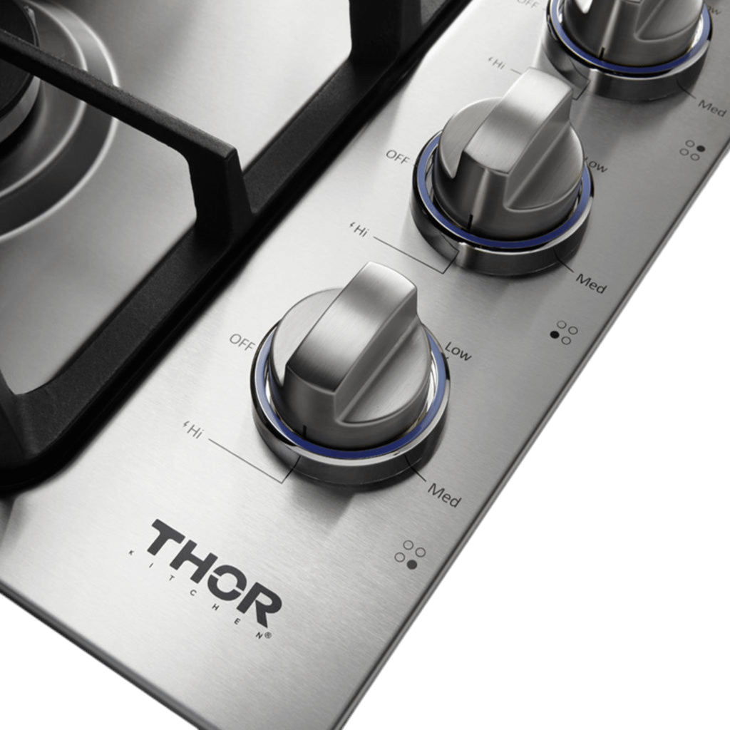 THOR KITCHEN TGC3001 30 Inch Professional Drop-in Gas Cooktop With Four Burners In STAIN...