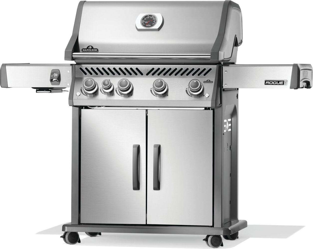 NAPOLEON BBQ RP525SIBNSS2 Rogue Pro 525 Sib With Infrared Side Burner , Natural Gas, STAINLES...