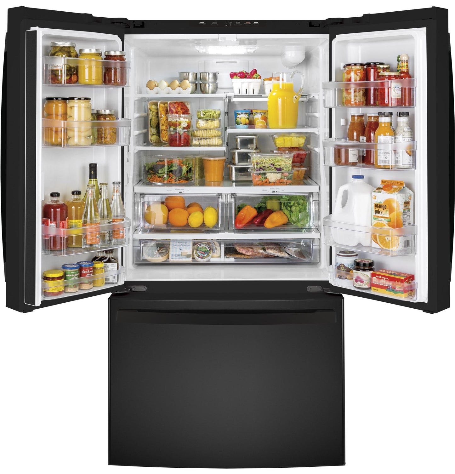 GE APPLIANCES GNE27JGMBB Ge Energy Star 27.0 Cu. Ft. French-door Refrigerator