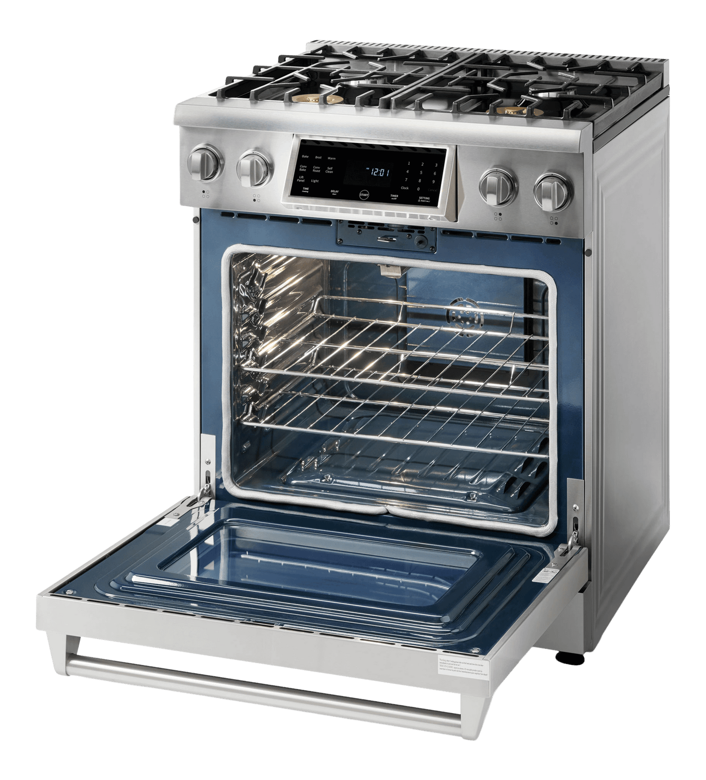 THOR KITCHEN TRG3001LP 30 Inch Tilt Panel Professional Gas Range - Liquid Propane