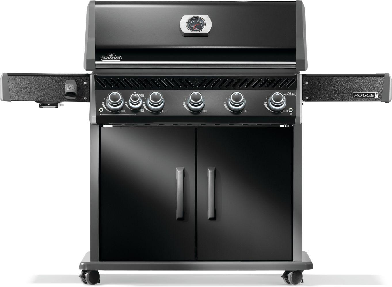 NAPOLEON BBQ RP625SIBPK2 Rogue Pro 625 Sib With Infrared Side Burner , Propane, Black