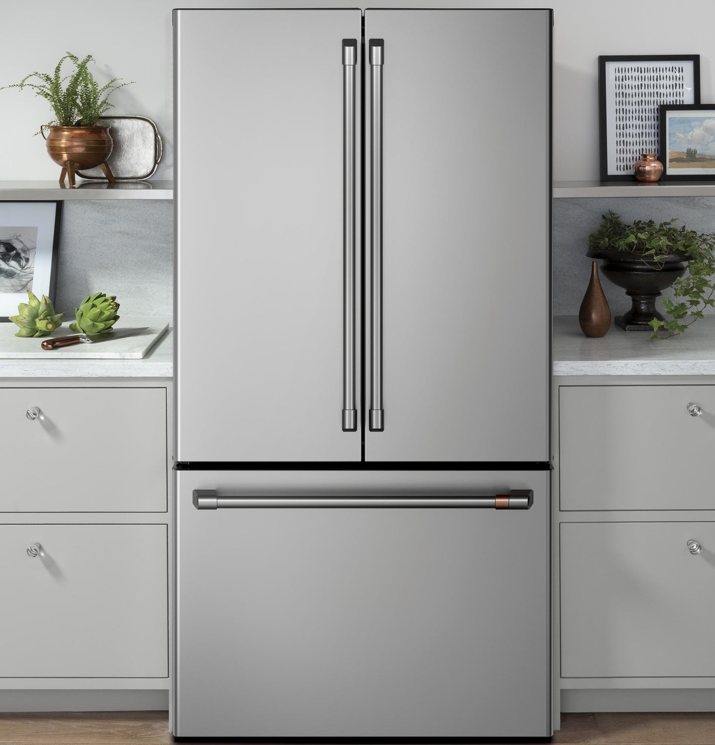 CAFE CWE23SP2MS1 Cafe Energy Star 23.1 Cu. Ft. Counter-depth French-door R...