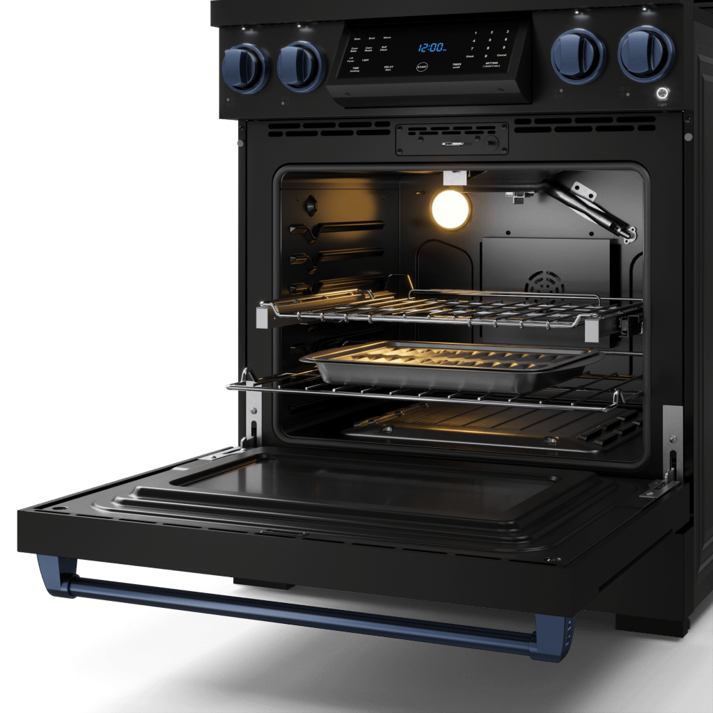 THOR KITCHEN RSG30BBLU 30 Inch Professional Gas Range With Tilt Panel Touch Control In BLA...