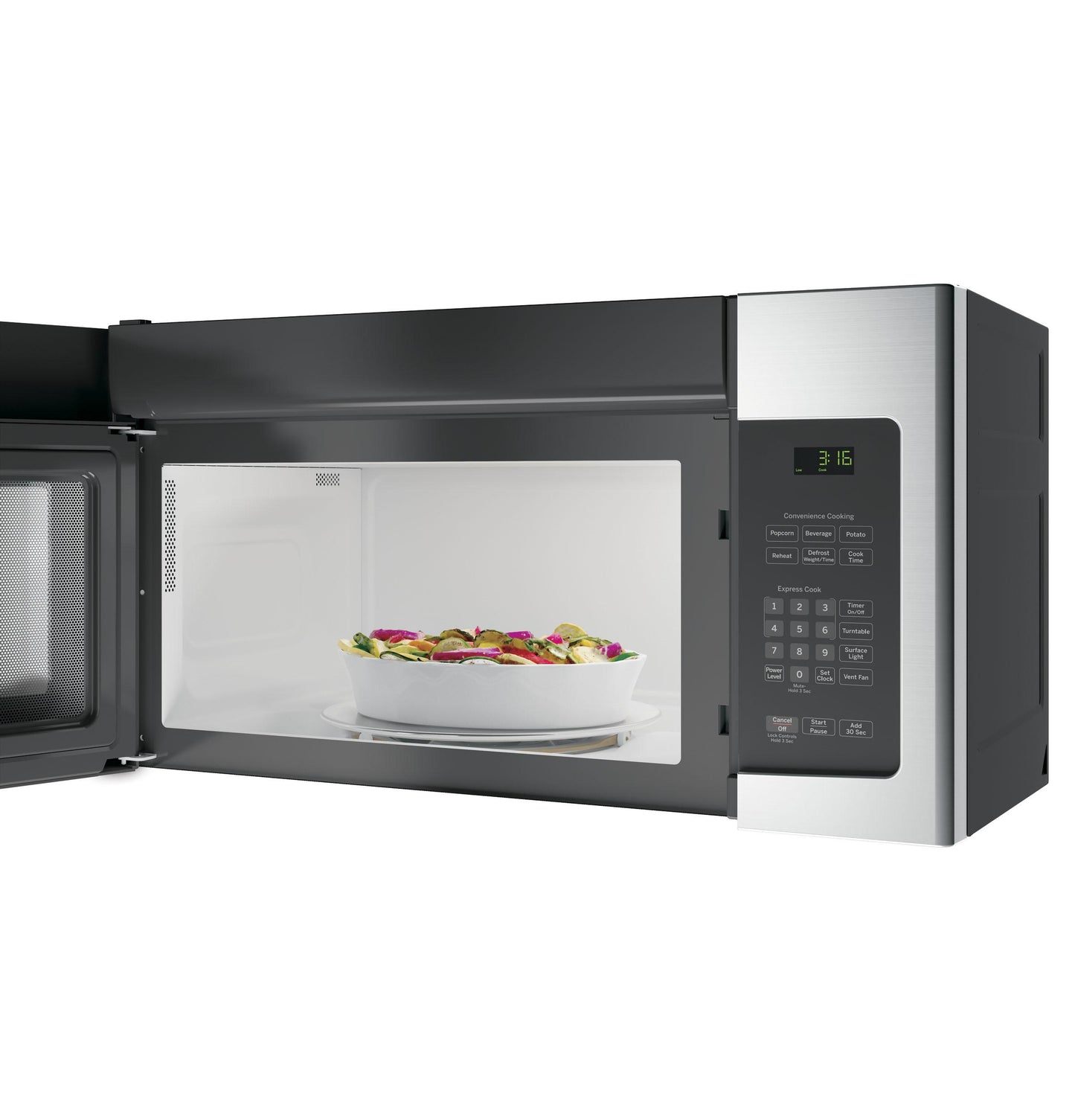 GE APPLIANCES JVM3162RJSS Ge 1.6 Cu. Ft. Over-the-range Microwave Oven