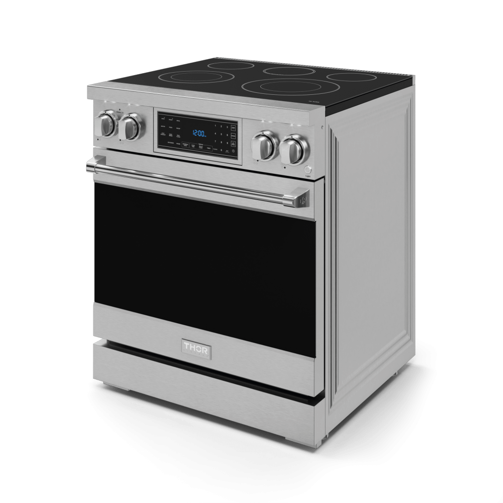 THOR KITCHEN RSE30 30 Inch Professional Electric Range With Tilt Panel Touch Control I...